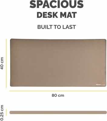 Mousepad birou Fellowes, breyta microban, nisip